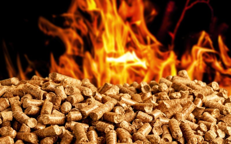 burning wood chip pellets a renewable source